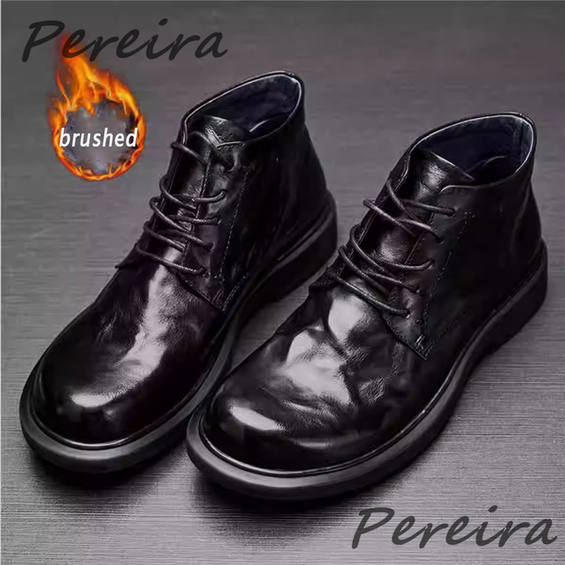 Men'S Shoes Hey Dude - Bottines chaudes en cuir rétro pour