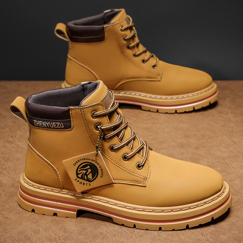 Men'S Shoes Increase Height - Bottes courtes rétro pour hommes, automne