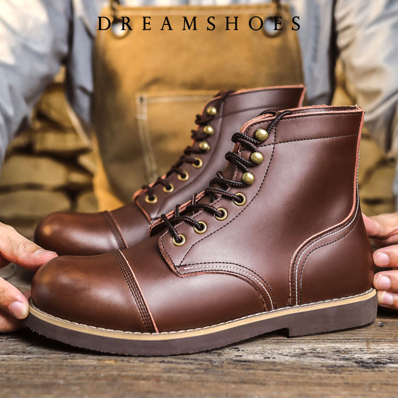 Bottines de moto en cuir de va - Men'S Shoes Hey Dude avis et prix